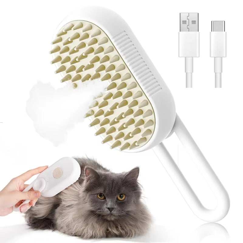  Pet Cleaning Brush Steam Spray 