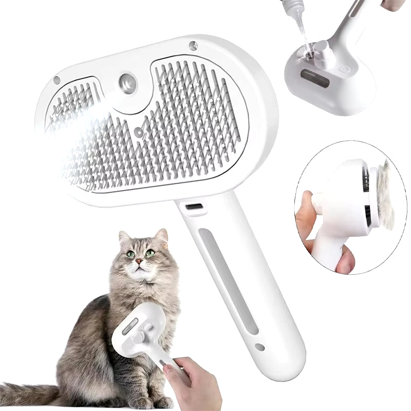  Pet Cleaning Brush Steam Spray 